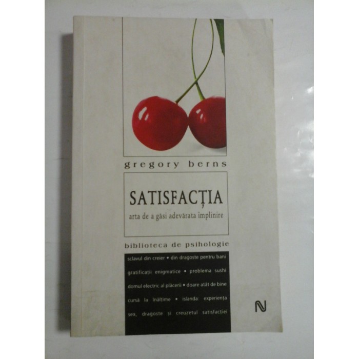 SATISFACTIA - GREGORY BERNS SATISFACTIA - GREGORY BERNS